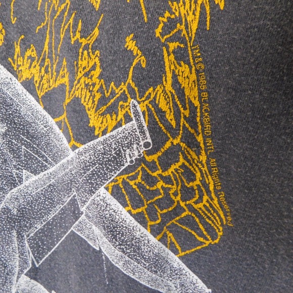 Vintage 80s Fighter Jet F-15 Eagle Plane Faded Shirt Adult XL Single Stitch RARE - Picture 12 of 15